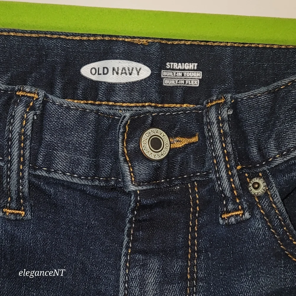 Old Navy Straight Leg Blue Jeans with Built in Flex Boys Size: 10